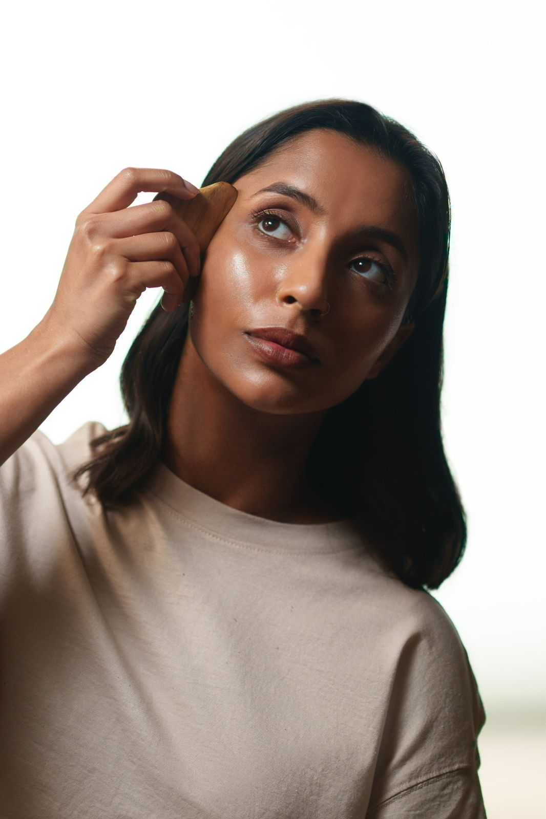 Face wooden gua sha tool